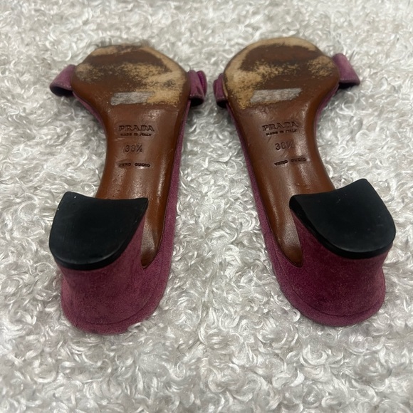 Prada Heels Block women’s Clogs Sandals - Picture 8 of 10